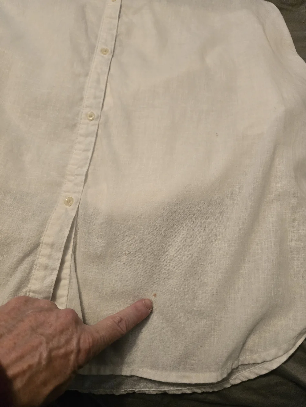 Gap White Linen Button Up Mini Dress Belted With Pockets Medium - Picture 5 of 5